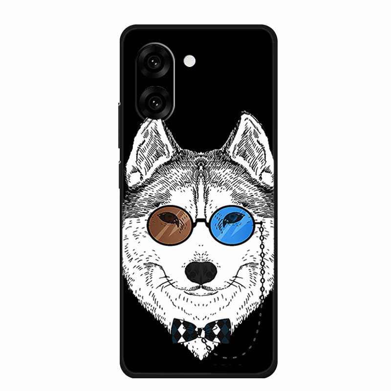 Black Silicone Case For OnePlus Nord CE5 Case One Plus Nord CE 5 Cartoon Cat Soft Back Cover For OnePlus Ace 5 Racing Phone Case