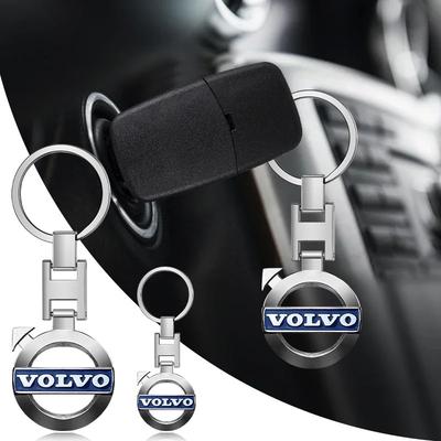 Car Key Chain Keyring Pendant Metal Keychain Holder Emblem  For 240 C70 S40 S50 S60 S70 S80 S90 V40 V50 V60 V90 XC40 XC60 XC90 Vnl Truck