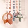 1 Piece Dummy Nipples Holder Clips Baby Silicone Pacifier Chain Clip Babies Teething Chain Toy Gifts For Cute Baby Accessories
