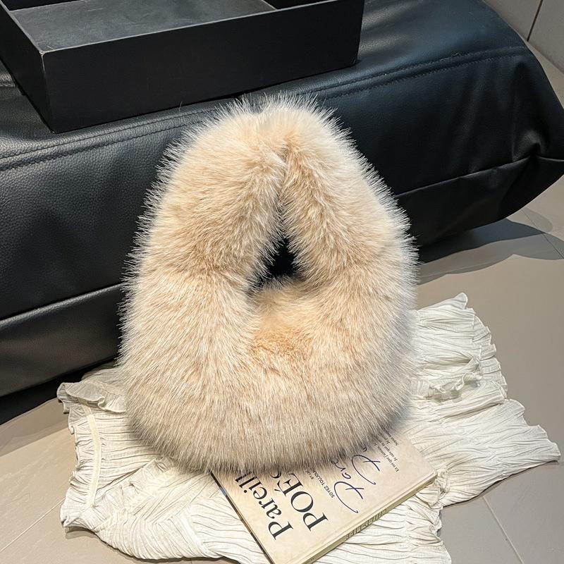 Korean Style Winter Plush High-End Women's Mini Clutch Handbag