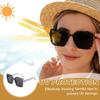 Square Polarized Sunglasses Trendy Oversized Square Sunglasses Unisex Clear [uxcell] - - - (Gray Lens)