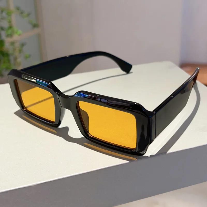 Luxury Brand Designer Square Sunglasses Women For Men Vintage Fashion Travel Sun Glasses Popular Punk Double Color Shades UV400
