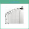 Modern Minimalist Metal Shower Curtain Hook Rings With Open Ends For Bathroom Decor