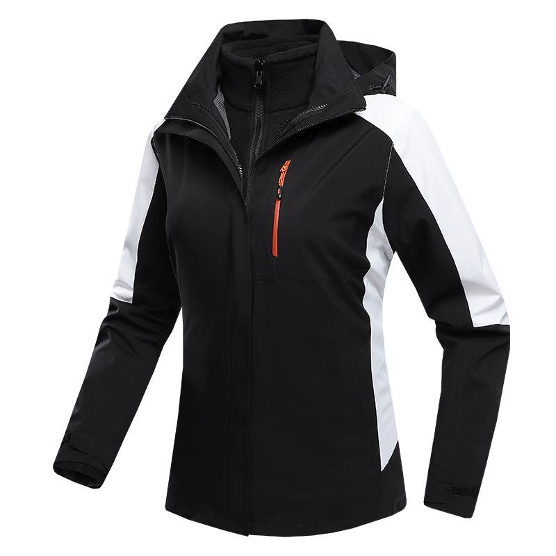 Detachable Unisex 3-in-1 Warm Workwear: Windproof, Wear-Resistant Two-Piece Outdoor Mountaineering Set