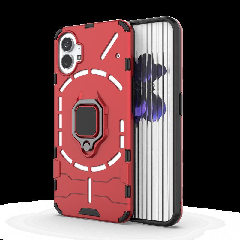 Black Panther Car Ring Anti-Drop Phone Case for Nothing Phone1 & 3a Pro