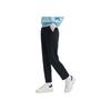 New FILA Lifestyle Knitted Sweatpants Women's Jet Black F11W443603FBK
