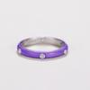 Cao Shi Summer Rainbow Enamel Zircon Ring - Minimalist Ins Style Accessory