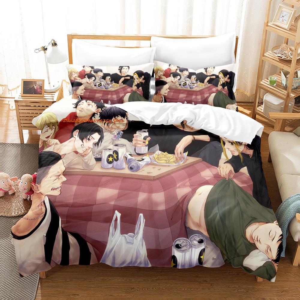 New  Tokyo Revengers Bedding Set Single Twin Full Queen King Size Bed Set Adult Kid Bedroom Duvet Cover Sets Home Textiles