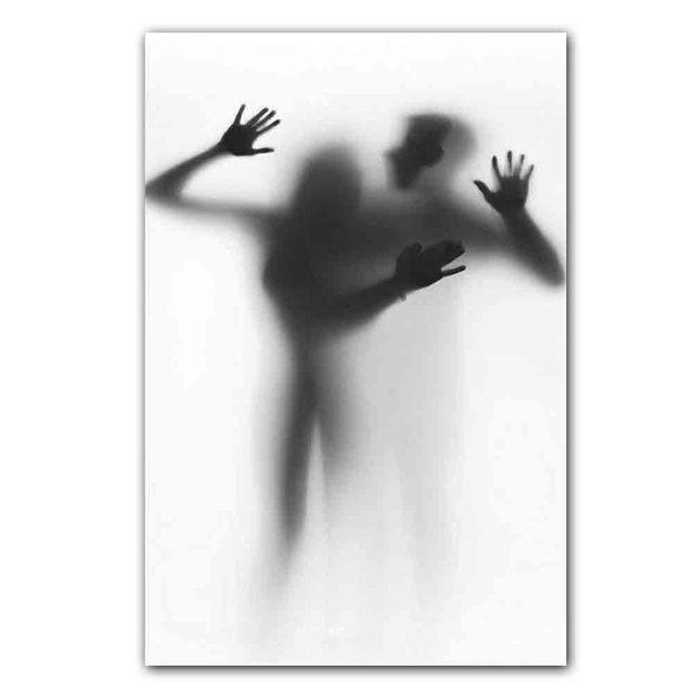 Modern Fashion Abstract Art Printing Canvas Painting Hazy Figure Poster Living Room Corridor Home Decoration Painting Wall No Frame