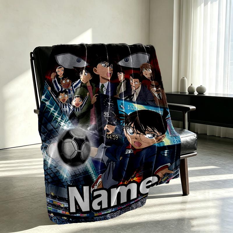 Custom Name Personalized Anime Print Blanket, Home Decor, Bedroom, Sofa, Camping, Couch, Gifts for Birthday Christmas