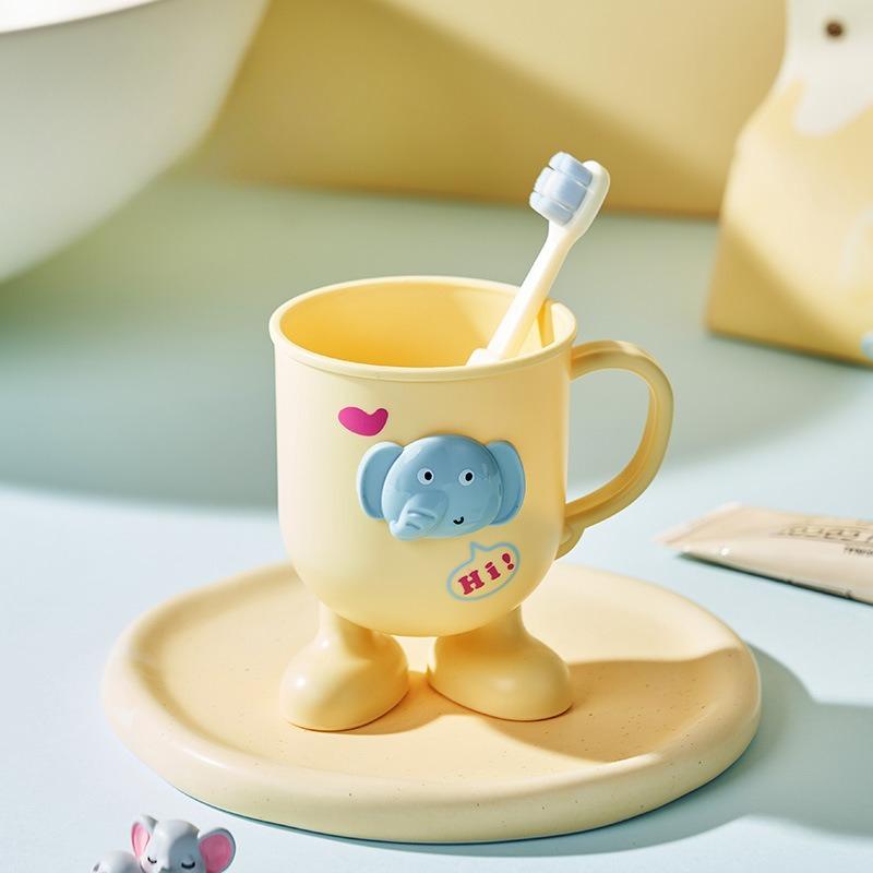 Children's Toothbrush Cup Cute Cartoon Washing Cup High Value Girl Mouthwash Cup High Value Tooth Cup