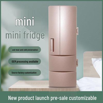 Compacte Mini-USB-Koelkast voor Dubbel Gebruik voor Cosmetica: Koeling & Warmtebehoud
