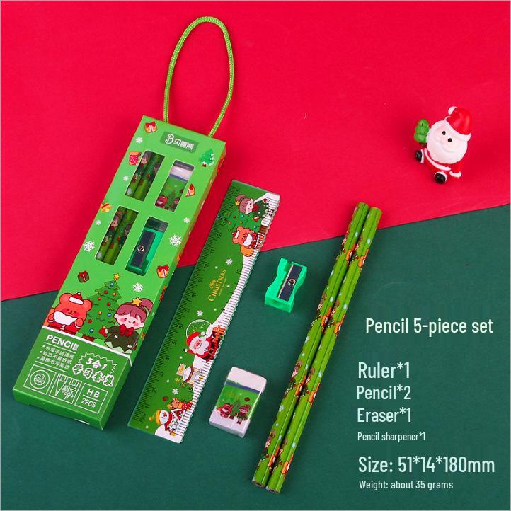 Christmas Handbag 6-Piece Set: School Stationery Gifts for Kids
