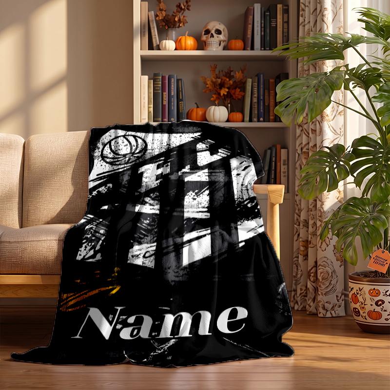 SANTOS Custom Flannel Blankets Soft Warm Cozy Throws for Home Decor Holiday Gifts