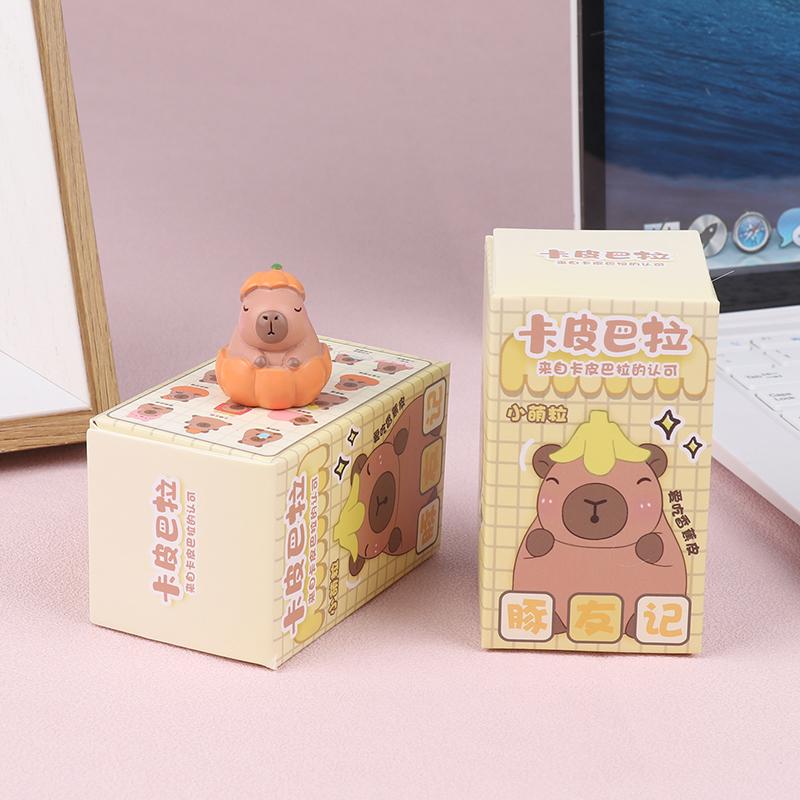 1 Buc drăguț Anime Capybara Cutie Orb Simulare Animal Desene Animat Figura Jucării Papusa Copii Fete Aniversare Cadou de Crăciun