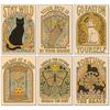 5D Diamant-Mosaik Stickerei-Set Tarot Katze Textkunst Diamantmalerei Volle Quadratische/Runde Bohrer DIY Strassstein Mosaik Puzzle