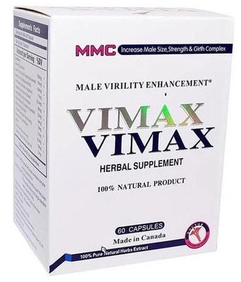 MMC -Vimax Herbal Supplement, Testosterone Booster, 60 Caps