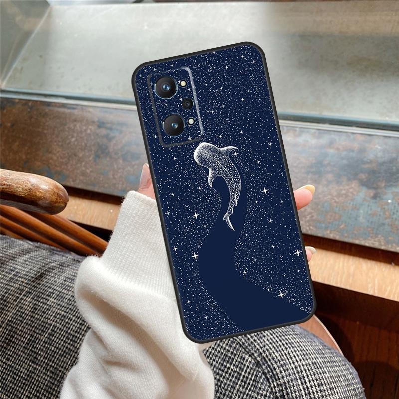 Whale Sharks Fish Case For Realme 11 12 13 14 Pro Plus C53 C55 C51 C25 C63 C61 C65 C67 C71 C75 GT6 GT7 15 Pro