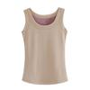 Thermal Vest Women Sexy Winter Clothing Sleeveless Body Vest Solid Slim Velvet Warm Tank Tops Crew Neck Thermo Underwear