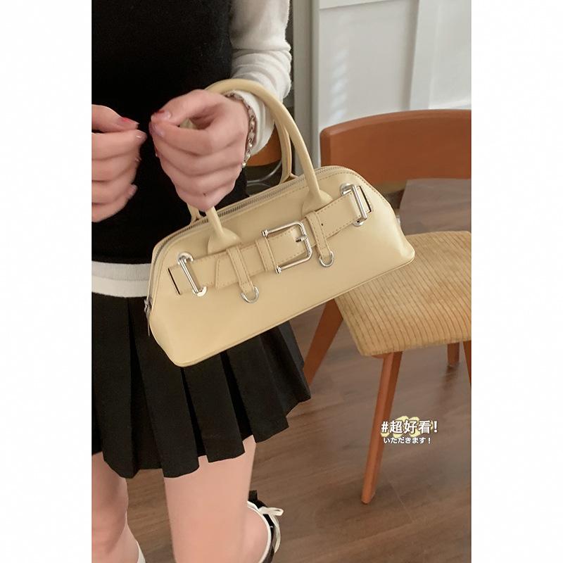 Korean version of spring fashion bag crossbody bag women's 2025 new simple hand-held shell bag versatile shoulder bag