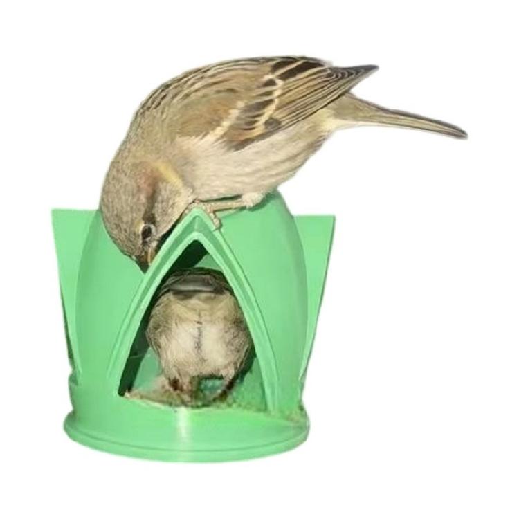 

Rockets Design Hangable Mounted Bird Feeder Make Of Environmentally Component For Nature Lover White/Green зелений
