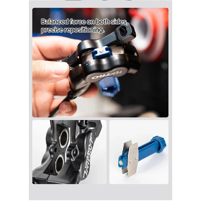 Durable Steel Bicycle Brake Pad Spreader Tool 360° Rotatable Bike Oil Disc Piston Reset Hydraulic Brake Caliper Piston Extension