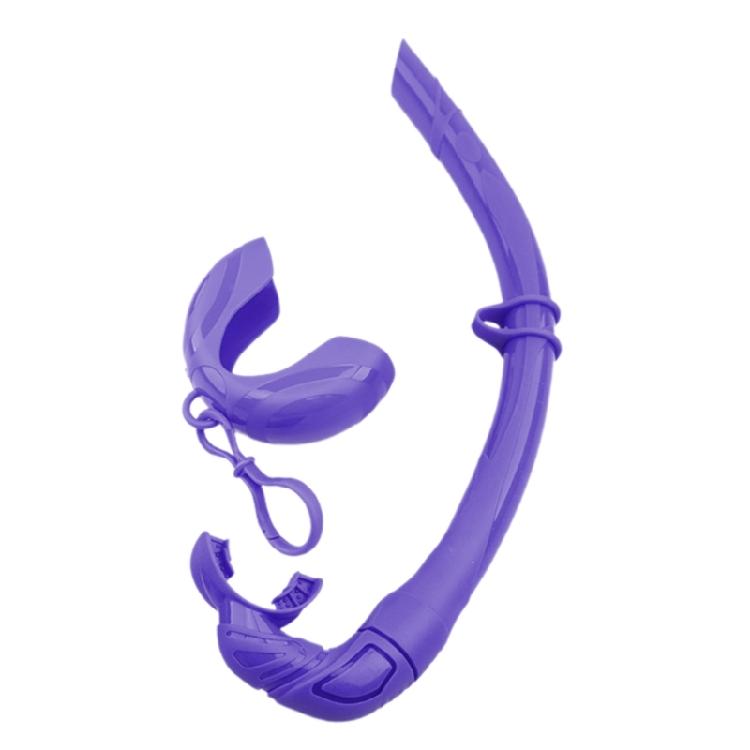 

Diving Snorkel Flexible Rolls Up Silicone Snorkel with Compacts Storage Case for Spearfishing, Freediving, Snorkeling Фіолетовий