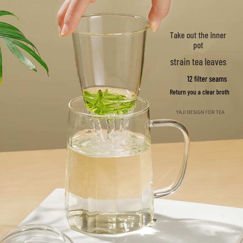 Yaji Heat-Resistant Borosilicate Glass Tea & Water Cup Collection