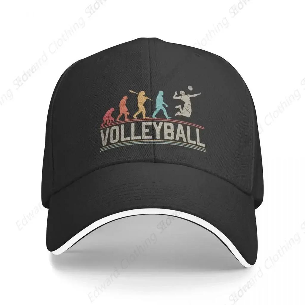 New Volleyball Evolution of Man Funny Volleyball Player Vintage Baseball Cap Kids Hat Sports Caps Hats Woman Men's
