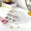ProCase Jewelry Transparent Jewelry Jewelry Accessory Small Item Gift Box, 3-Tier, Acrylic, Drawer, Storage, Women's/Girls' Box, Case, Organizer,