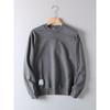 Heavyweight Washed Cotton Terry Crewneck Sweatshirt for Men, Spring and Autumn Vintage Trendy Top Jacket