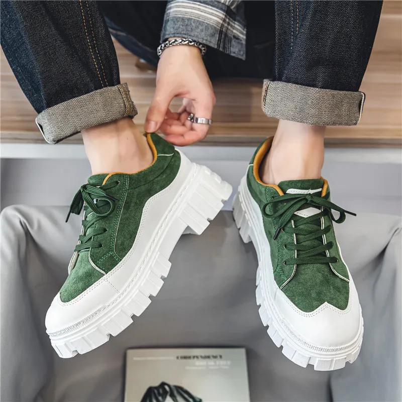 Fashion Casual Shoes Men Chunky Sneakers 2025 New Male Sneakers Black Autumn Shoes Platform Sneakers For Men Comfort Zapatillas Hombre