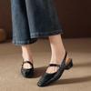 2026 New Sapatos Femininas Women Cute  Leather Spring Office Square Heel Shoes Lady Fashion Pumps Zapatos De Mujer