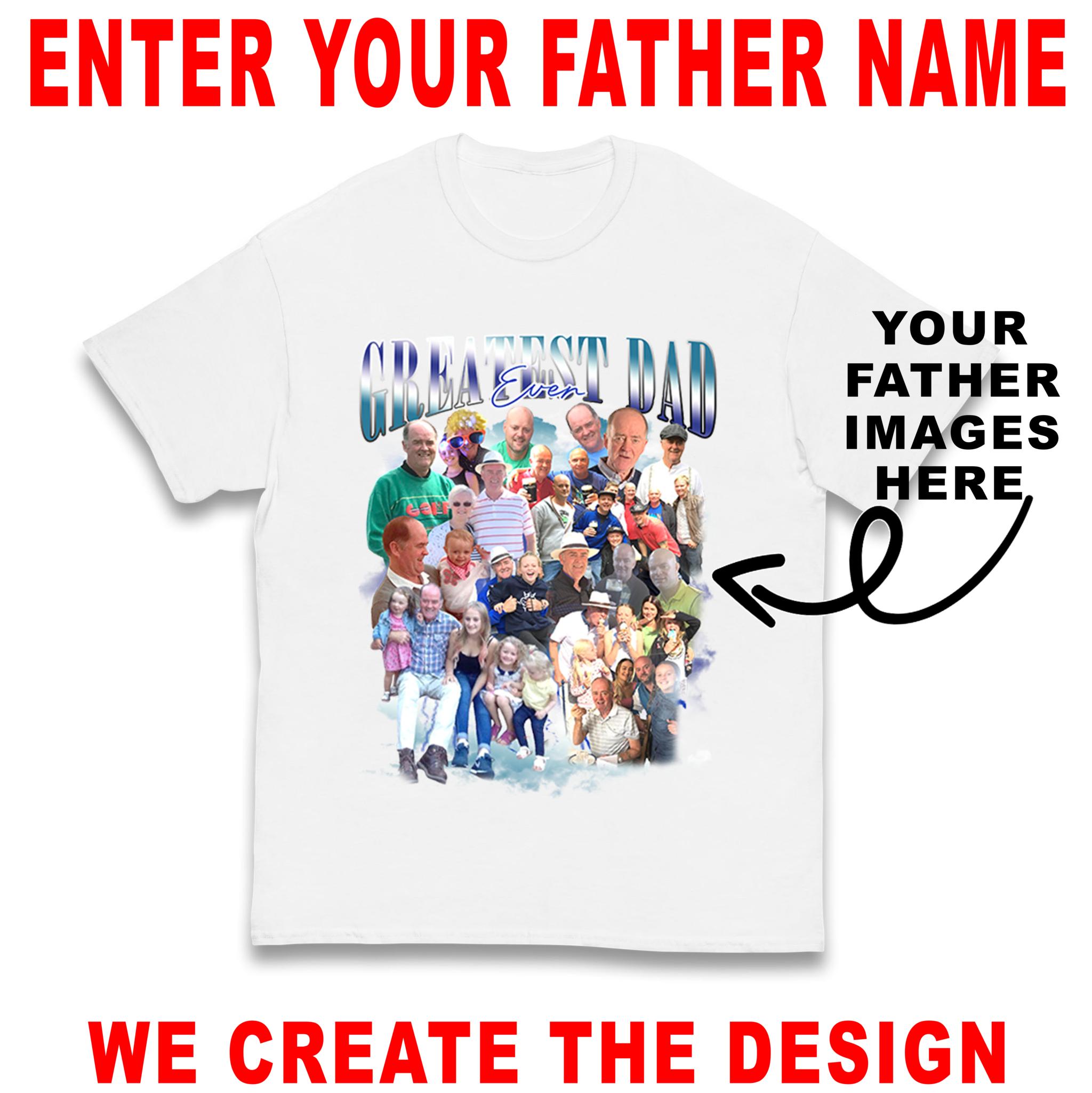 Fathers Day Personalised Bootleg Kids T Shirt 140