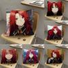1pc Iris Midgar Anime Characters Pillow Case Fashion Square Pillowcase Bedroom Sofa Room Ins Decoration Leisure