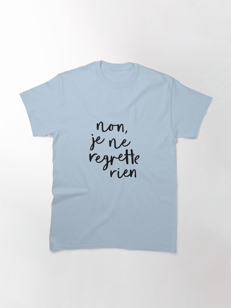 Édith Piaf Non, Je Ne Regrette Rien Klassisches T-Shirt