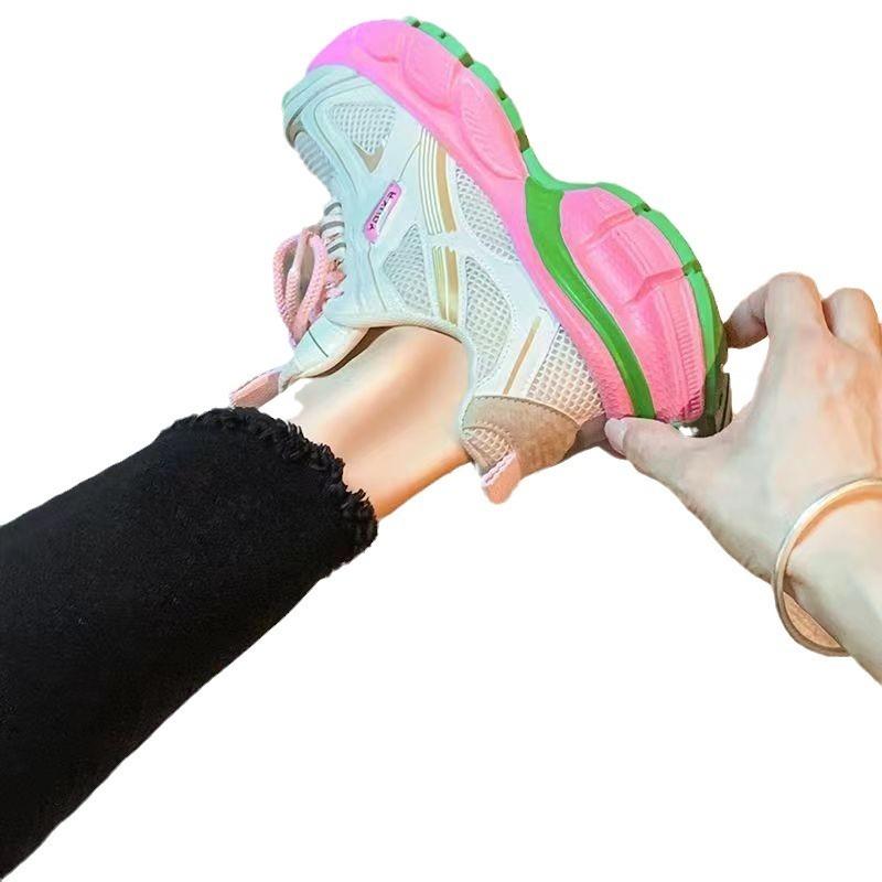 Dad Shoes Women's New Spring and Autumn Fried Street Thick-soled Heightened Versatile Small Casual Sports Shoes