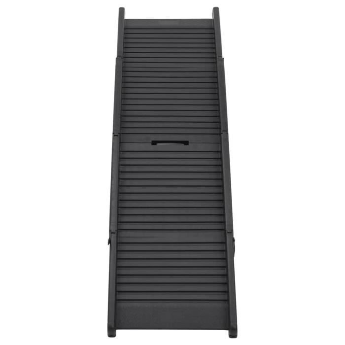 VidaXL Rampe pliable pour chien Noir 153x40x12,5 cm Plastique 152231