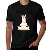 Llama Yoga Pose With Llamaste Tshirt Modern Style Print Tshirt