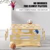 Interactive Wooden Cat Puzzle Toy with Ball & Bell – Indoor Hunting Play Toy Compatible with Cats & Kittens