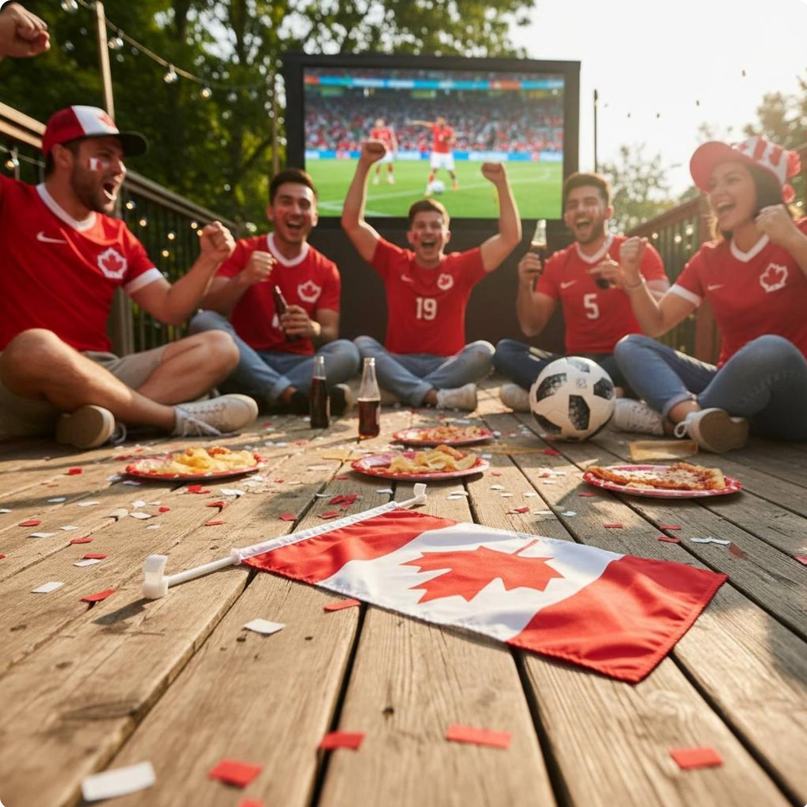 Global Championship Canada Fan Kit Versatile Canada Sport Fan Set Sports Supporter Gear for Car Decoration, Sporting Events