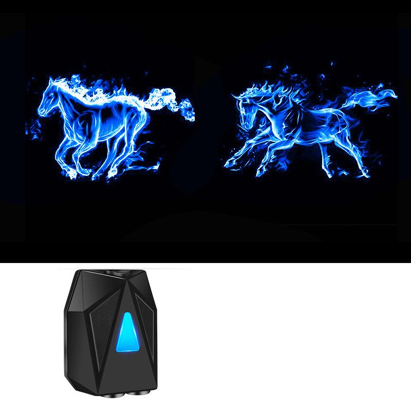 LED Car Door Dynamic 3D Cartoon Projection Light Door Atmosphere Projection Light USB Charging Wireless Welcome Decorative Light