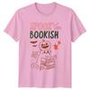 Spooky But Bookish Reading Cats Halloween Unisexs Unisexs Graphic Tee
