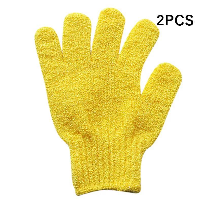 2pcs Exfoliating Gloves Bath Sponge Body Dead Skin Remover Bathroom Shower Brush Massager Scrub Exfoliator Magic Bathing
