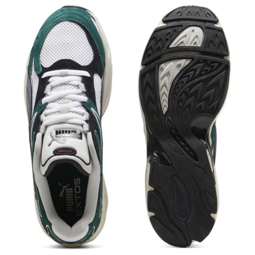 PUMA Extos Collector Unisex Puma White Dark Myrtle Low Top Lifestyle Sneakers 398109-01