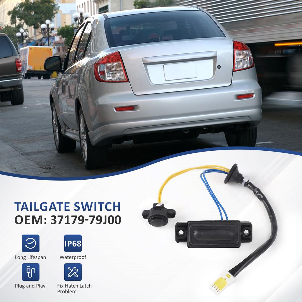 Tailgate Trunk Open Release Switch Replacement 37179-79J00  Designed for Performance and Durability For Suzuki SX4 2006-2013