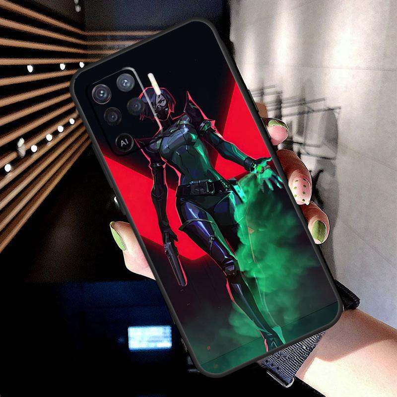 Valorant Game Case For Oppo A38 A18 A78 A98 A58 A60 A80 A40 A96 A76 A16 A94 A74 A54 A15 A17 A57 A77 A5 Pro