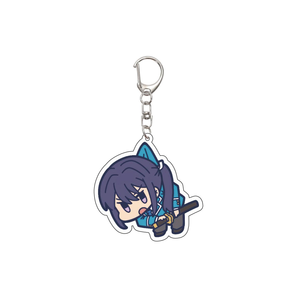 

55MM Anime Ensemble Stars Keychain Akehoshi Subaru/Hidaka Hokuto/Yuuki Makoto Key Chain Acrylic Model Plate Christmas Gifts 55mm