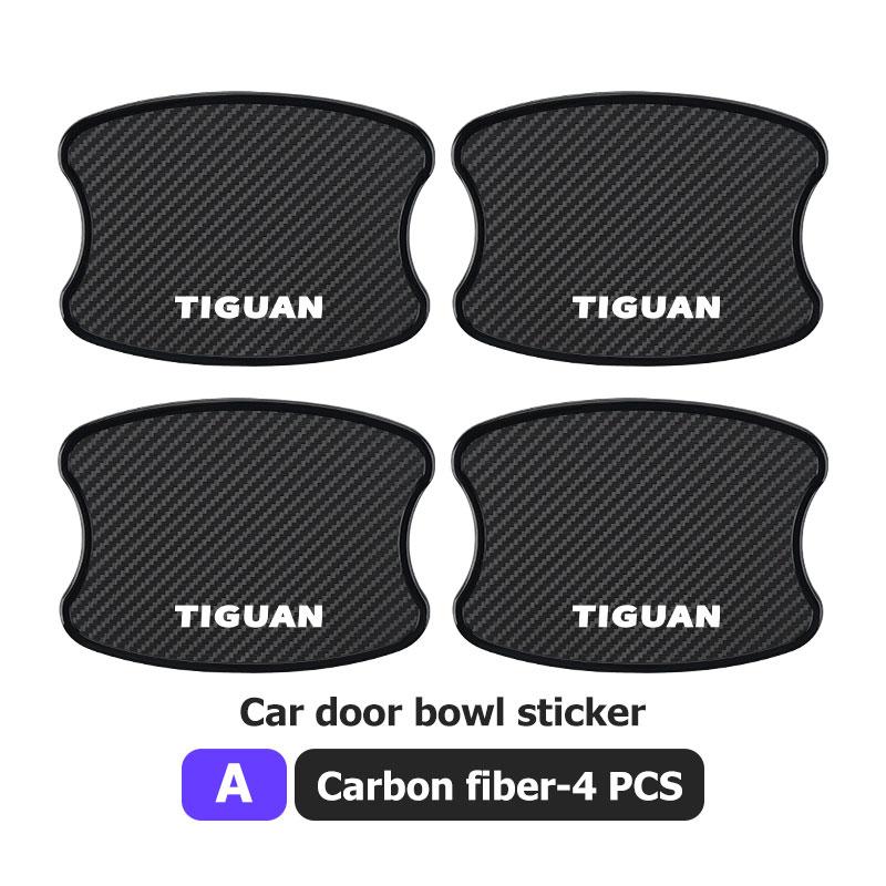 Car Door Sticker Scratches Resistant HRJUS4 Cover Auto Handle Protection Film Exterior Styling For Volkswagen VW Tiguan MK1 Mk2 2016