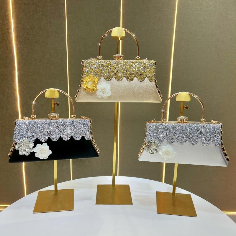 Borsa a mano - Borsa da sera alla moda - Borsa a mano per damigella d'onore - Borsa a tracolla di lusso ad alta capacità